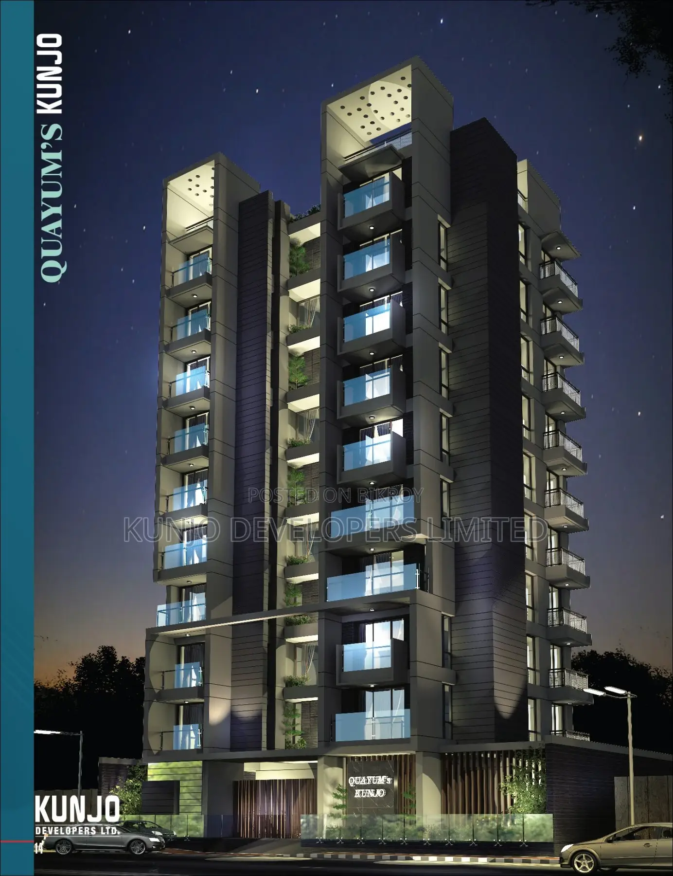 3 Bedroom Apartment in Quayum'S Kunjo By, Aftab Nagar for sale in Aftab Nagar