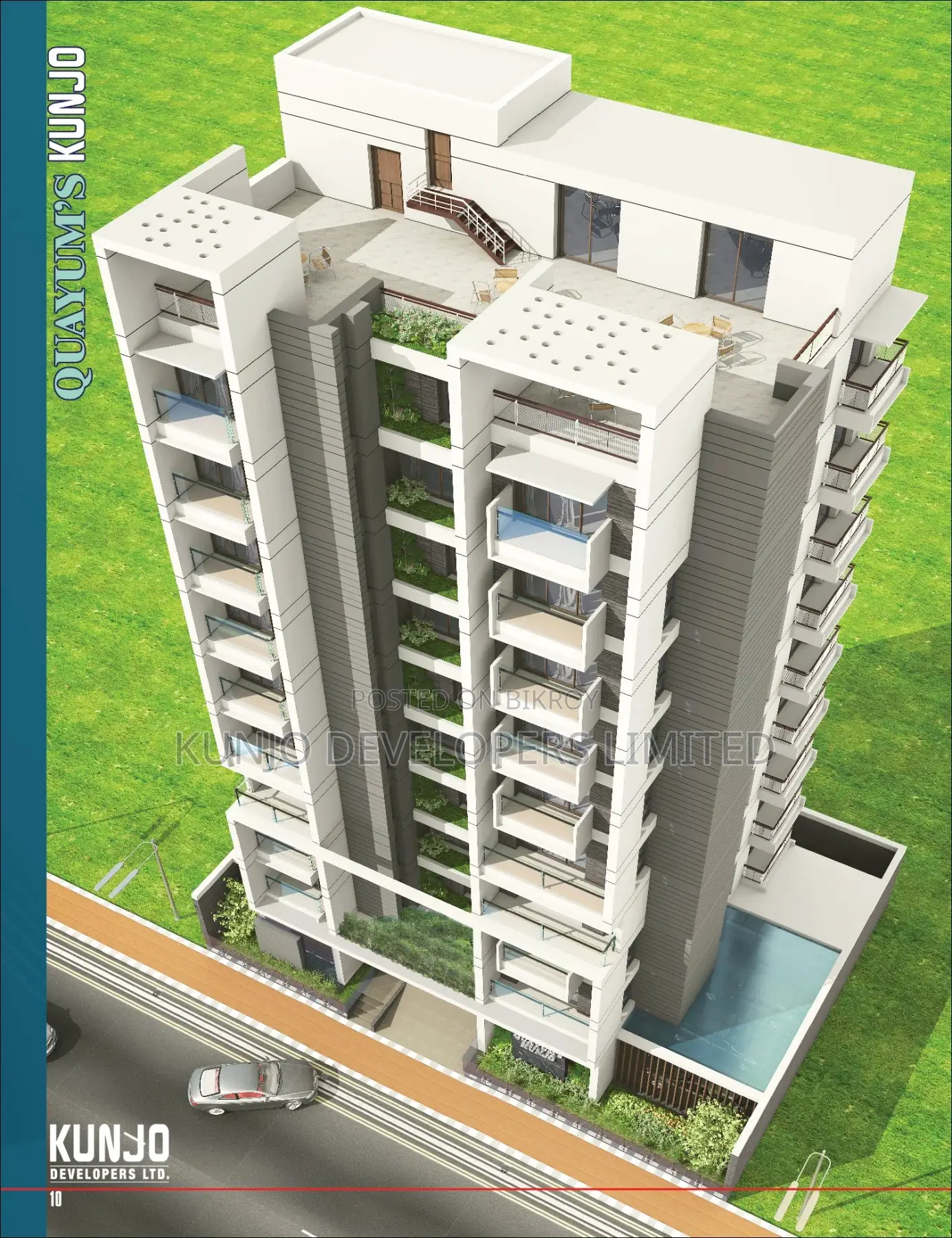 3 Bedroom Apartment in Quayum'S Kunjo By, Aftab Nagar for sale in Aftab Nagar