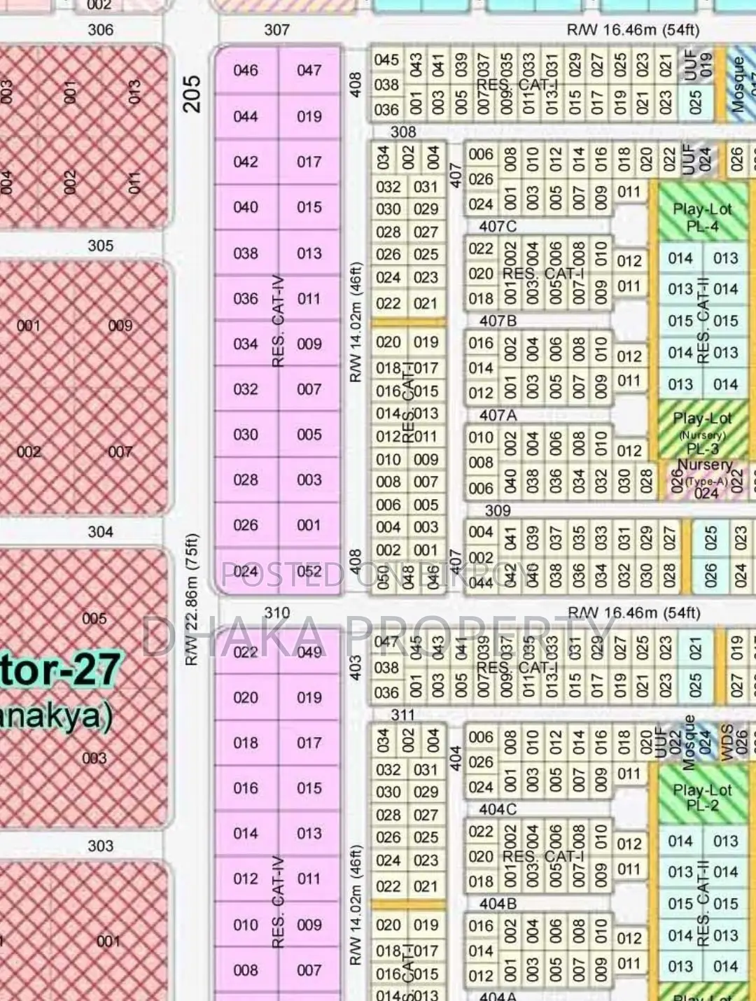 Diplomatic Area 3 Katha East Facing Sector 27 in Purbachal