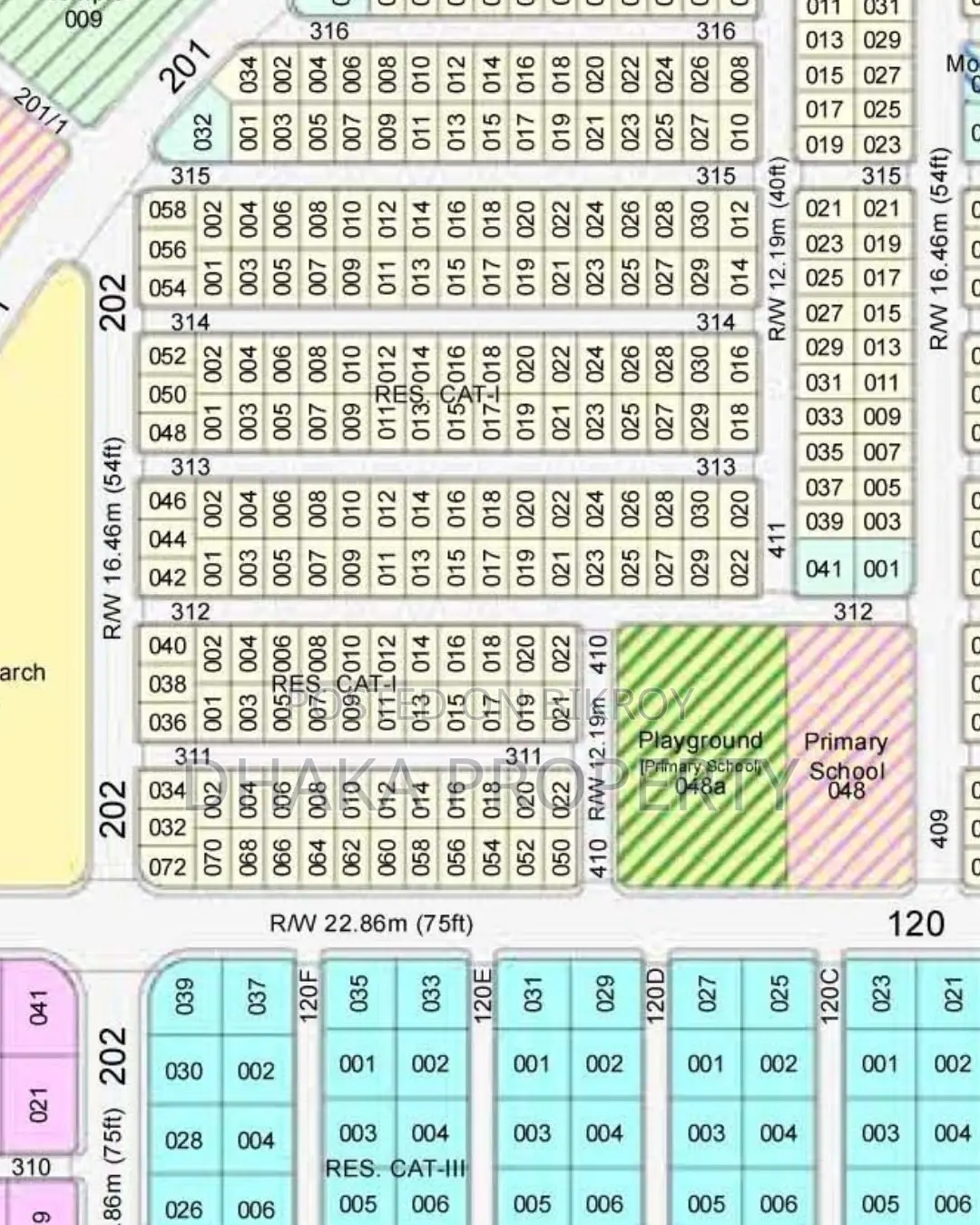3 Katha Land Sale Park South at Sector 26 in Purbachal