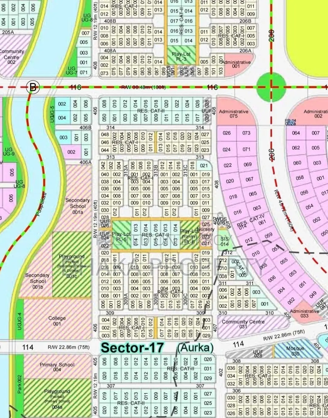 3 Katha Land Sale Lake South at Sector-17 in Purbachal