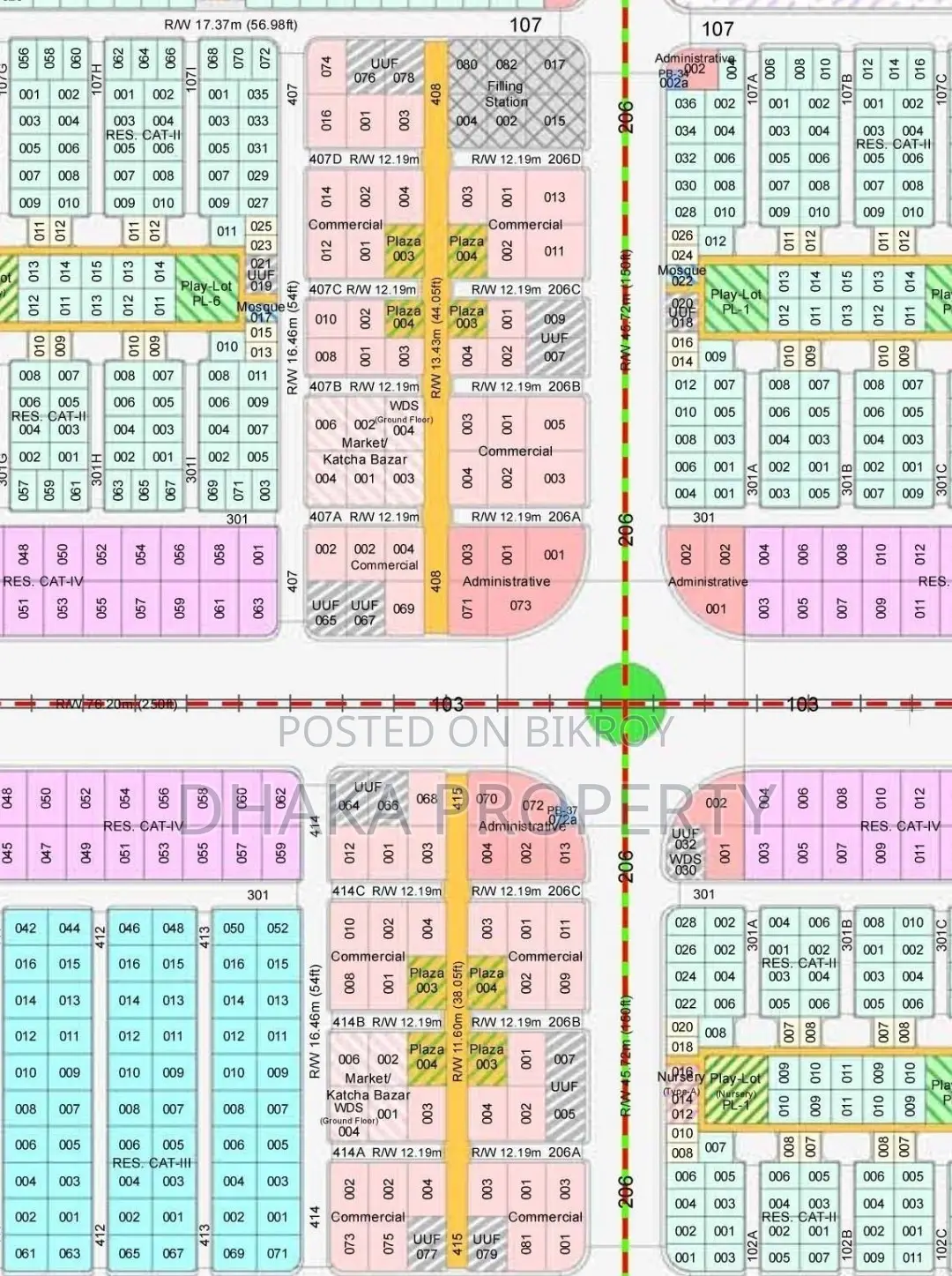 3 Katha Commercial Land East Facing at Sector 11 in Purbachal