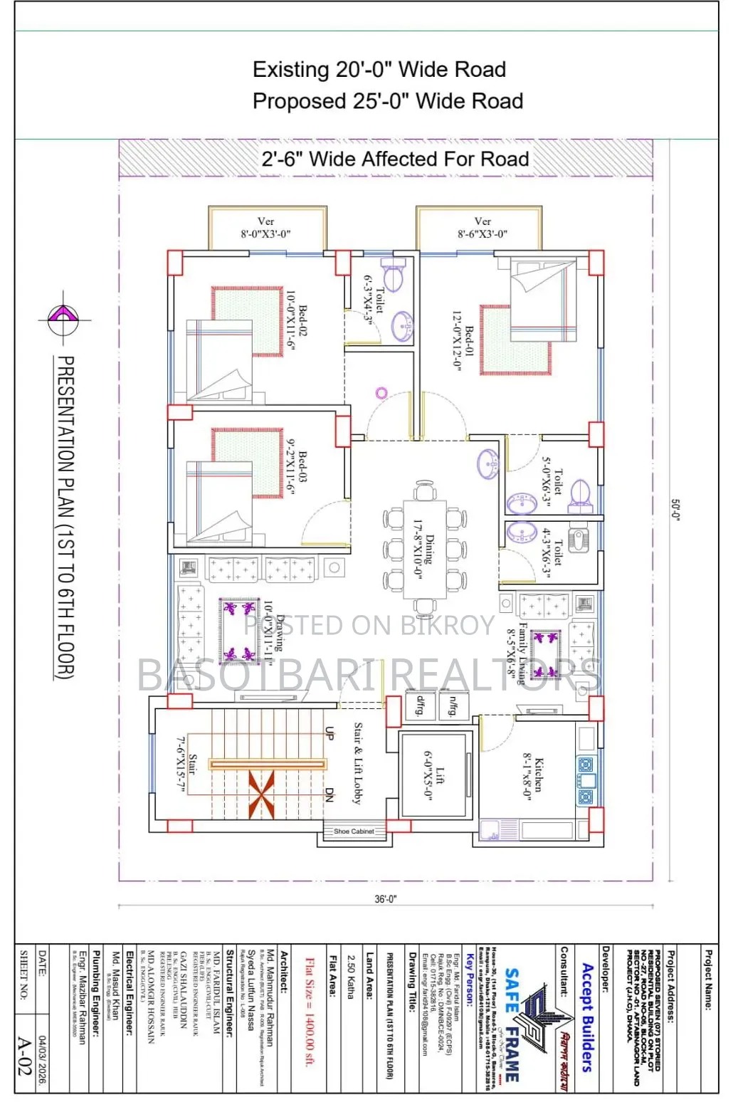 3 Bedroom Apartment in Aftab Nagar for sale in Aftab Nagar