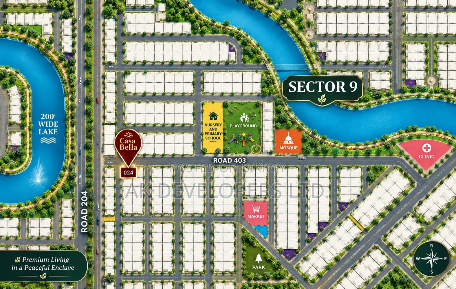 4 Bedroom Apartment in Casa Bella, Jalshiri Abason for sale in Jalshiri Abason