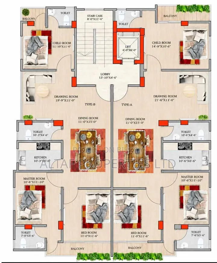 3-Bedroom Apartment in Monowar Mansion, Mohammadpur for sale in Mohammadpur