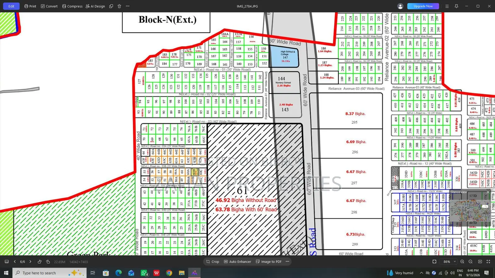 Bashundhara N Extension Block 60 Ft Road 20 Katha Plot Sell. in Basundhara