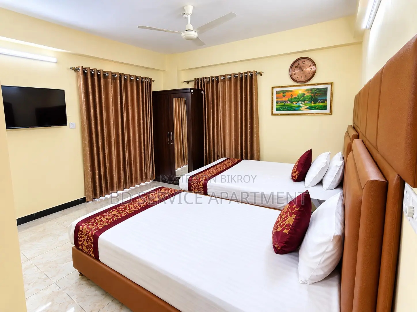 Furnished 4-Bedroom Apartment in Elegant Cream, Uttara for rent in Uttara