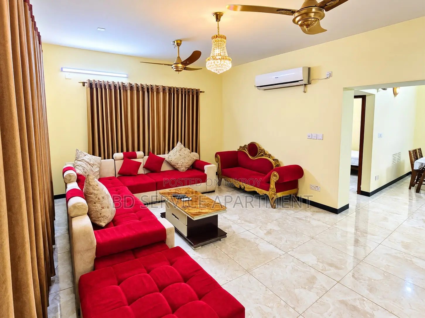 Furnished 4-Bedroom Apartment in Elegant Cream, Uttara for rent in Uttara