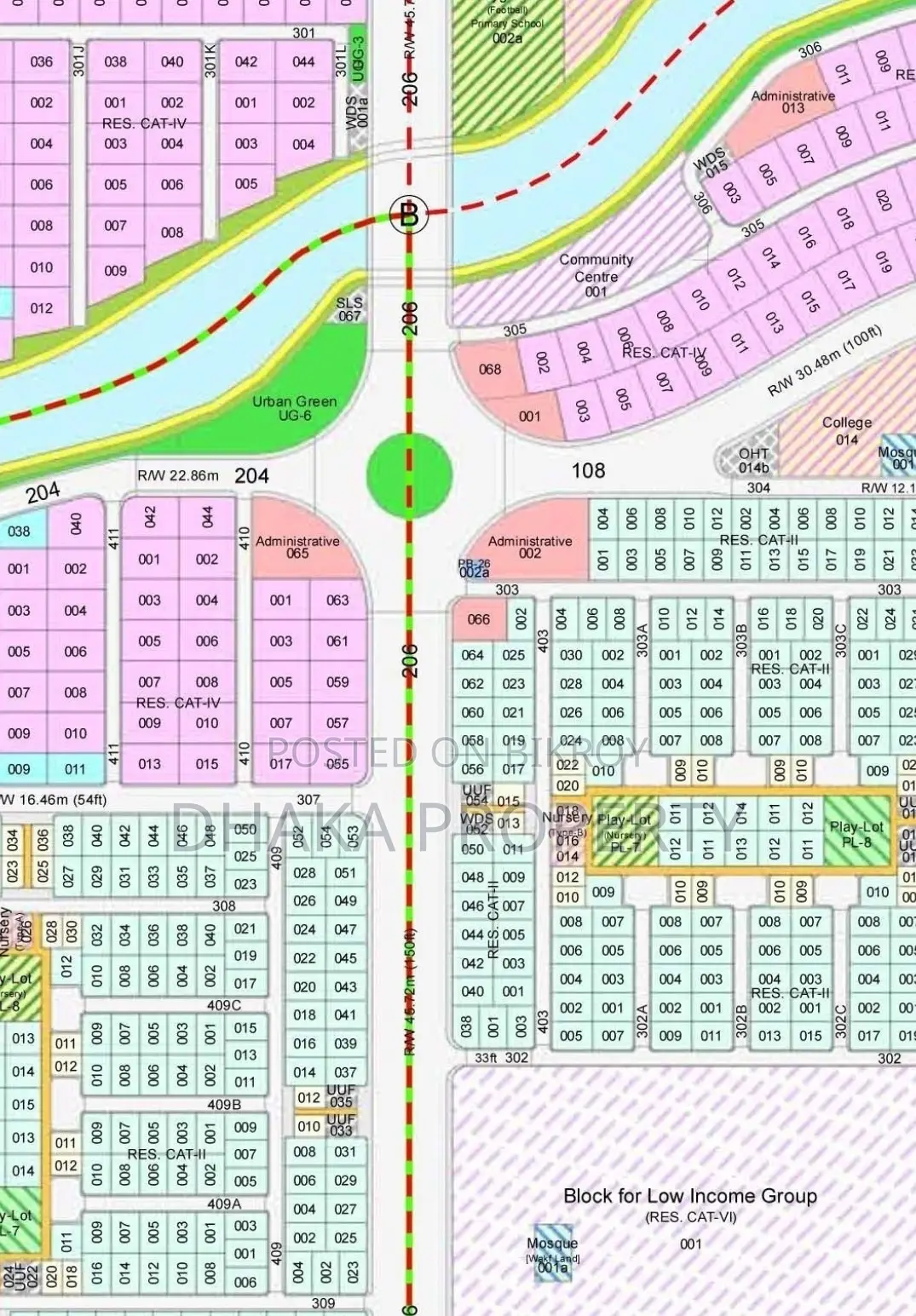 Close to 150ft 5 Katha Park South at Sector-10 in Purbachal