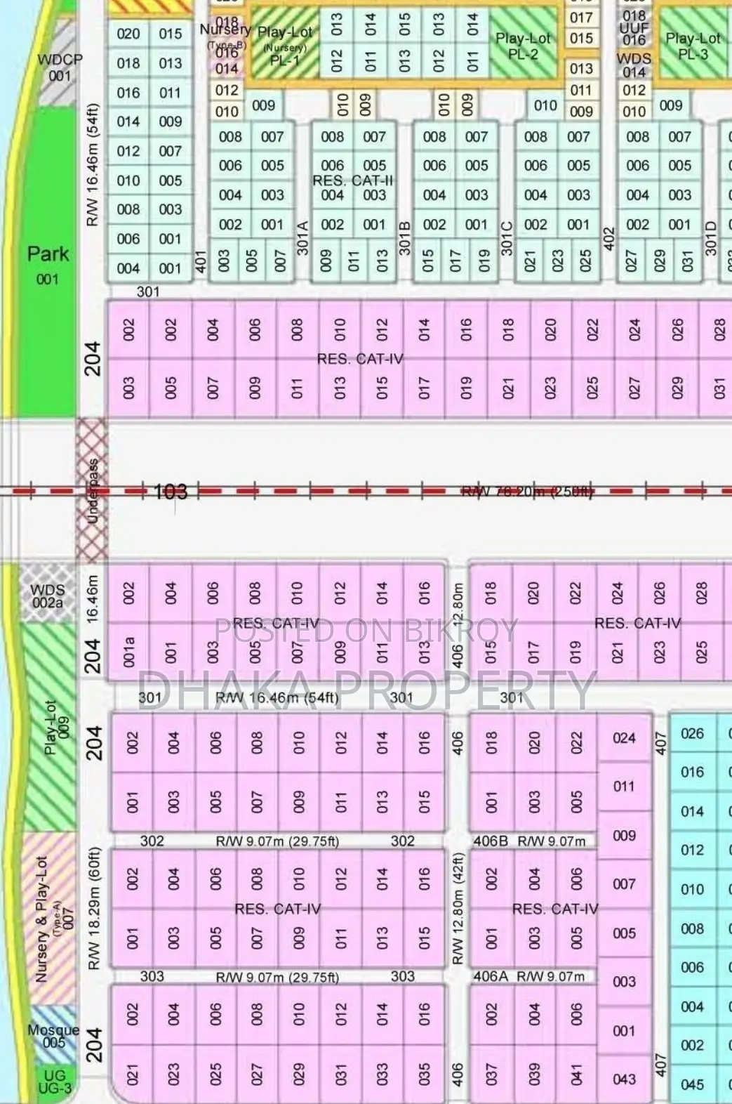 Nearby 300ft Expressway 10 Katha North at Sector-1 in Purbachal