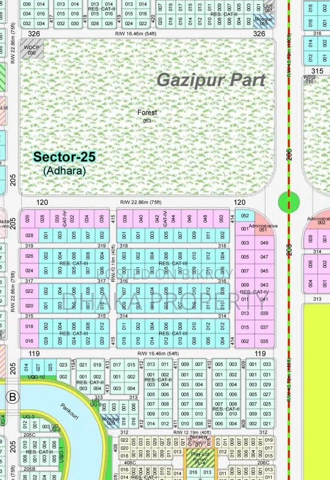 Nearby 300ft 7.5 Katha South at Sector-25. in Purbachal